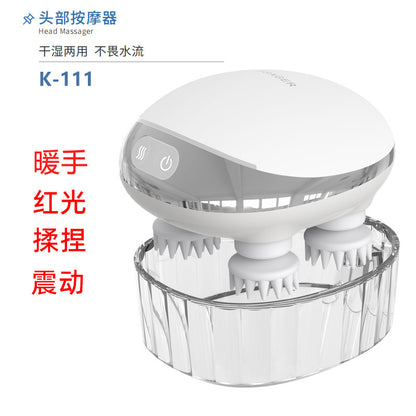 Electric Handheld Scalp Massager with Heating Function