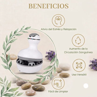 Masajeador inteligente para el cuero cabelludo