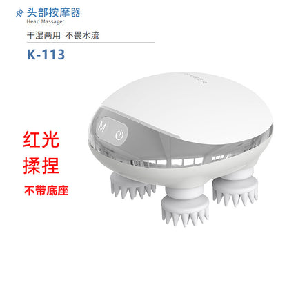 Electric Handheld Scalp Massager with Heating Function